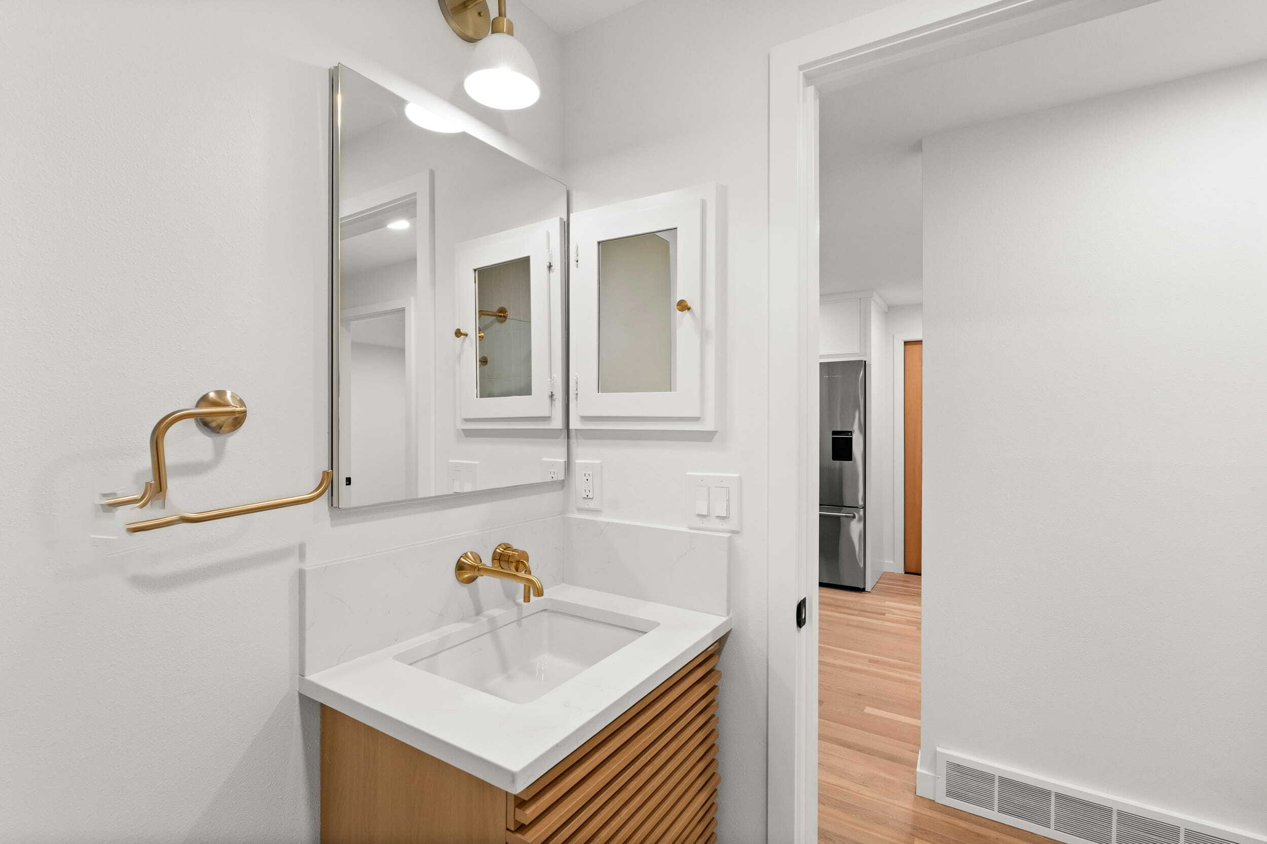 Updated Bathroom with Medicine Cabinet