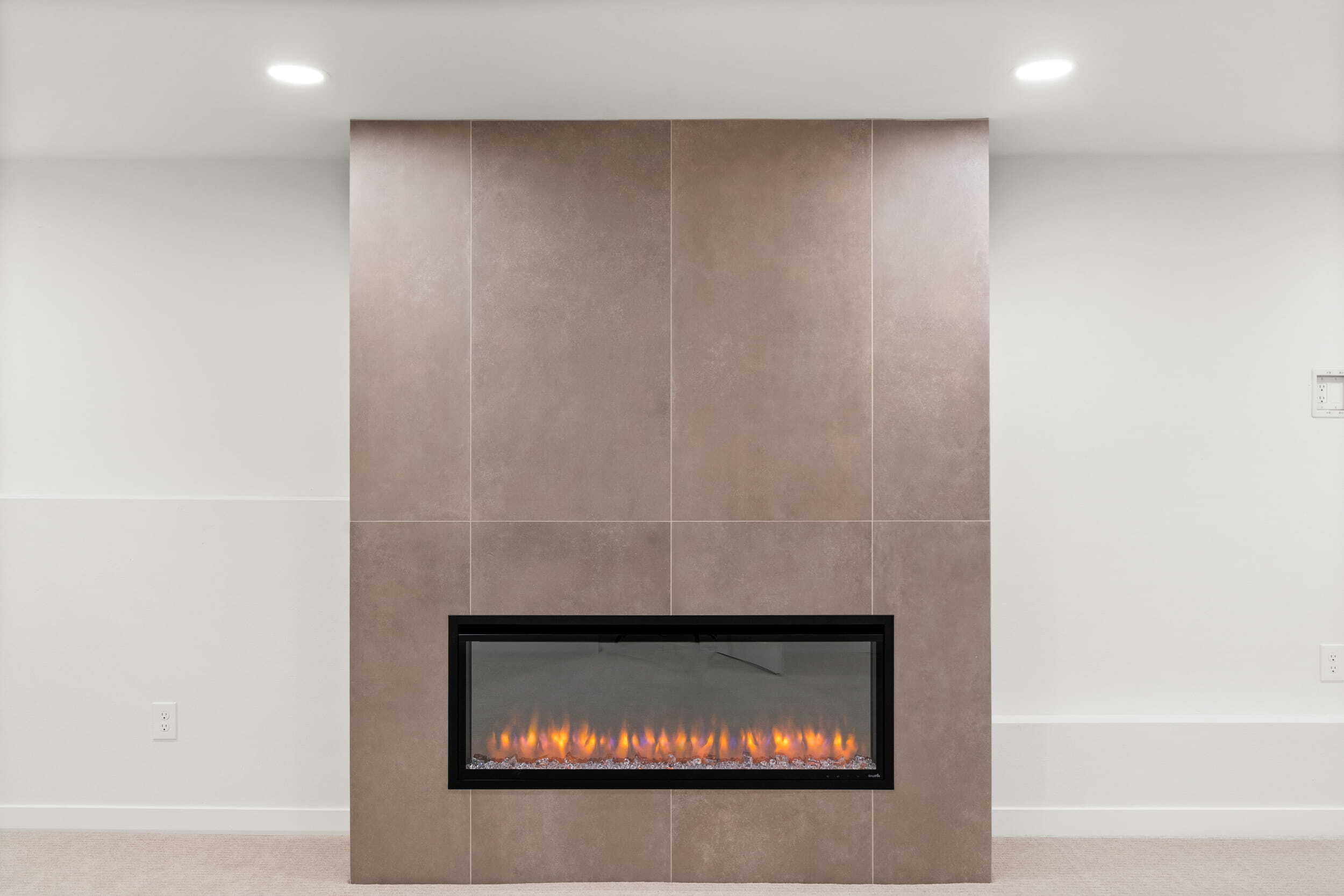 Tiled Electric Fireplace