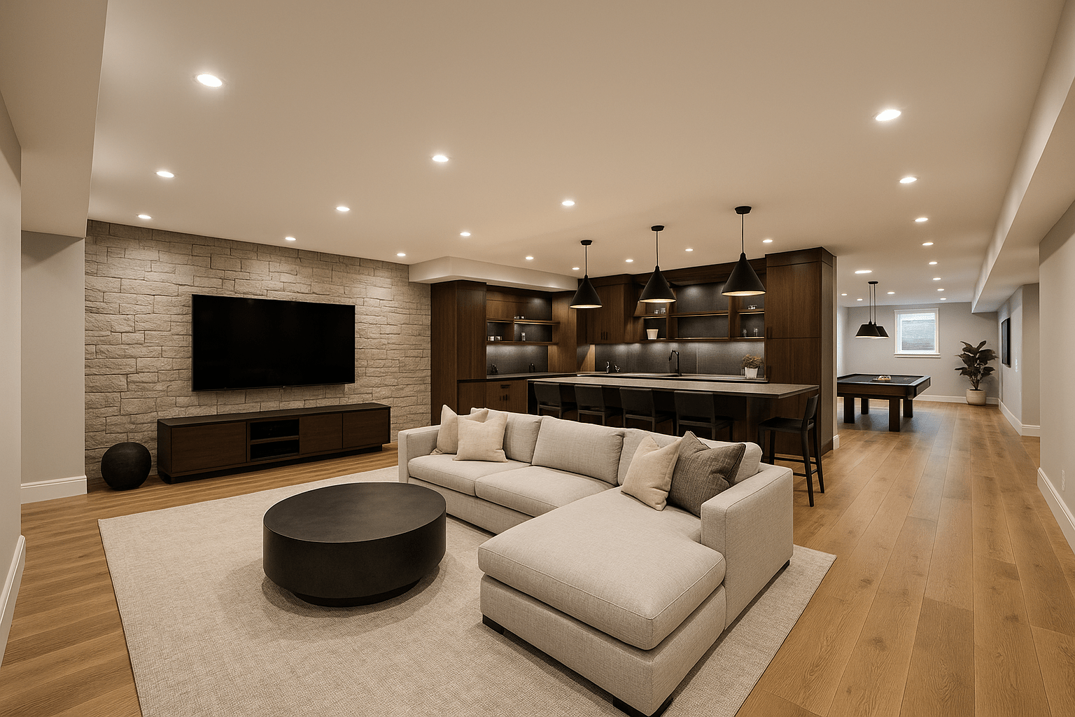 Luxury Basement Remodel in Seattle-min
